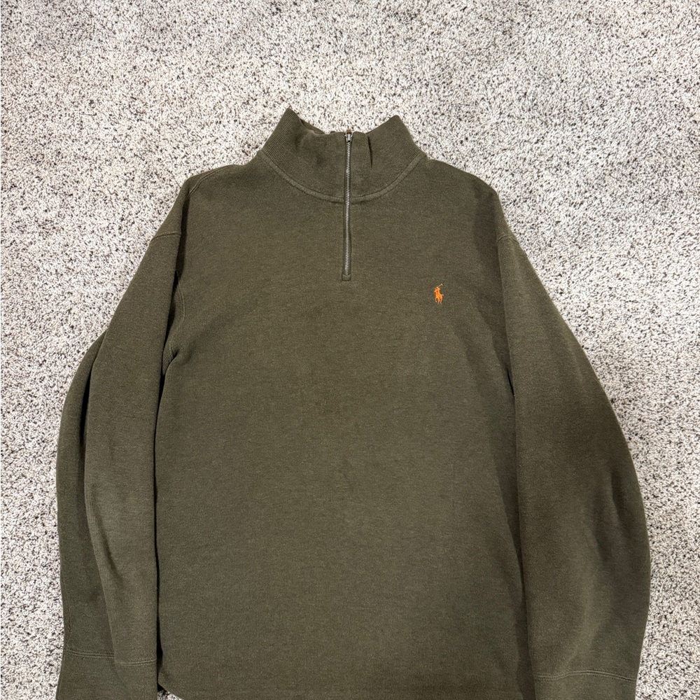 Polo Ralph Lauren Men's Zip-Up Sweater in Olive
